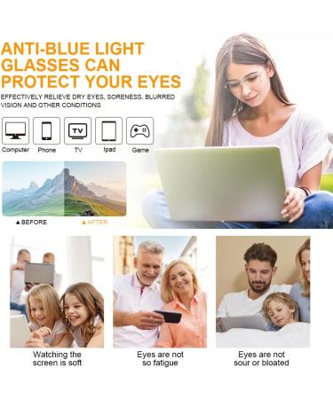 ACWOO Blue Light Blocking Glasses - 2PCS Anti Blue Light Gaming & Fashion Glasses for Women Men - Buy Online on GoSupps.com