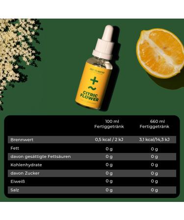 Buy Sugar-Free Citric Flower Beverage Concentrate - Yuzu & Elderflower Flavor | 1:330 30 Portions - International Shipping Available - Buy Online on GoSupps.com