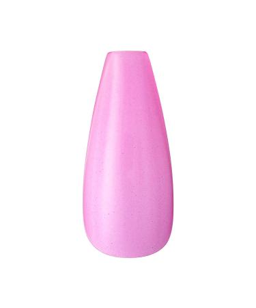 KISS Jelly Fantasy Long Coffin Translucent Nails - Jelly Baby Design, Durable & Easy to Apply | Includes Gel Nail Glue, Mini File, Manicure Stick & 28 Fake Nails - 1 Count - Buy Online on GoSupps.com