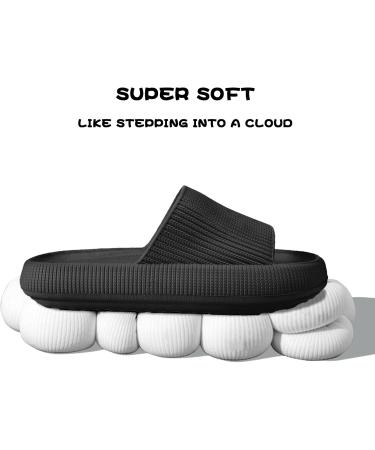 Calish Cozislides Bathing Shoes for Men & Women - Original Cloudyzz Slide-Resistant Flip-Flops Summer Slippers Indoor/Outdoor 38/39 EU - Black - Buy Online on GoSupps.com