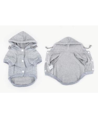 Idepet Dog Sweater & Pet Clothes | Warm Coat for Small Dogs & Cats - Chihuahua Poodle Teddy - Size S Gray - Buy Online on GoSupps.com