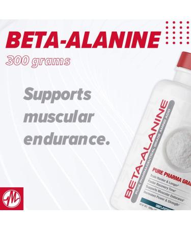 Metabolic Nutrition Beta Alanine Powder - 300 Grams | Boost Performance & Endurance - International Shipping Available - Buy Online on GoSupps.com