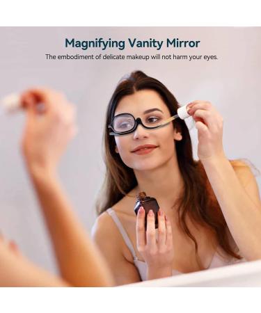 Make-Up Glasses for Eye Enlargement | 350+ Lenses | Essential Beauty Tools for Women | Rotating & Compact Design - Buy Online on GoSupps.com