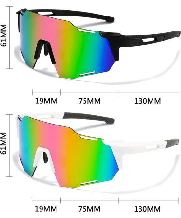 Beciles Sunglasses for Men & Women | Anti-UV Sports Glasses for Cycling Running Fishing & Outdoor Activities | 2PCs Bicycle Protective Sunglasses - Buy Online on GoSupps.com