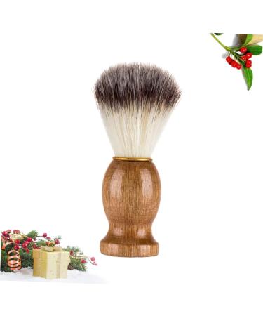 Fomiyes Men's Shaving Brush - Premium Wooden Beard & Hair Brush for Smooth Grooming - Buy Online on GoSupps.com