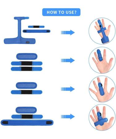 Milltrip Trigger Finger Splints - Universal Finger Brace for Arthritis Pain Relief & Support Thumb Stabilizer for Trigger Finger - All Finger Sizes - Buy Online on GoSupps.com