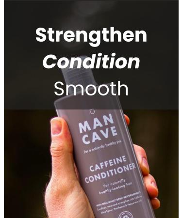 ManCave Caffeine Conditioner 500ml for Men | Encourage Healthy Hair Growth | Vegan & Eco-Friendly | Made in England - Buy Online on GoSupps.com