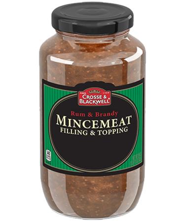 Cross & Blackwell Rum and Brandy Mincemeat Pie Filling and Topping | (2) 29 Ounce Jar  Gourmet, All Natural, and Free of High Fructose Corn Syrup!