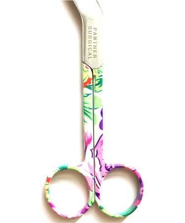 Panther Surgical Stainless Steel 5.5 Lister Bandage Scissors - Flower Pattern | Multi-Colored Utility First Aid Scissors - Buy Online on GoSupps.com