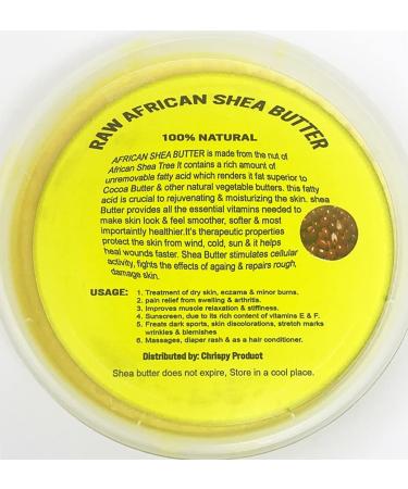 Grade AAA Raw Unrefined African Shea Butter (16 Oz) - Premium Shea Butter from Ghana for Acne, Eczema, Stretch Marks - 1 Pound Pack for Best Results - Buy Online on GoSupps.com