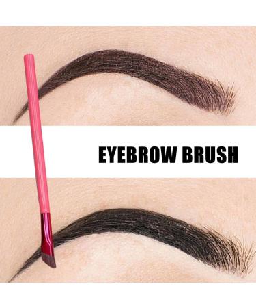 Multi-Function Eyebrow Brush Makeup Brushes Angled Thin Eyebrow Eyeliner Flat Fine Brush Small Shader Make Up Tools for Women Girls 1pcs Rose Gold - Buy Online on GoSupps.com
