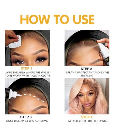 Lace Wig Skin Protector 2 fl oz - Primer for Lace Wigs, Wig Glue, Tape, Extensions - Strong Natural Finish - Buy Online on GoSupps.com