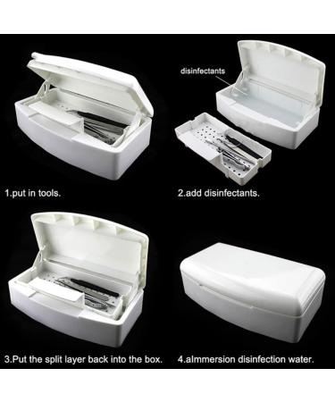 1PC Nail Art Tool Clean Sterilizer Box Disinfection Storage Box Pedicure Manicure Nail Sterilizer Box Nail cleaning box - Buy Online on GoSupps.com