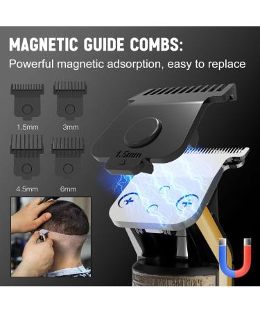 Hatteker Foil Shaver & T-Blade Trimmer Kit Waterproof Electric Razor for Men | 2-in-1 Beard & Hair Clipper with LED Display - International Shipping Available - Buy Online on GoSupps.com