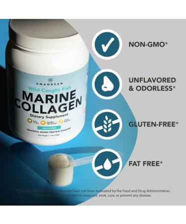 AMANDEAN Premium Creatine HCl & Marine Collagen Bundle. USA-Made CON-CRET. 7X Concentrated. Wild-Caught Hydrolyzed Fish Collagen Protein. Anti-Aging. Support Recovery & Lean Muscle. Healthy Skin - Buy Online on GoSupps.com