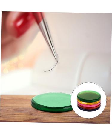 Mipcase 10 Pcs Grafting Eyelash Spacer & Glue Tray | Makeup Palette & Lash Extension Tools | Fake Eyelashes Holder for Professionals - Buy Online on GoSupps.com
