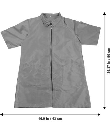PLAFOPE Hairdressing Overalls Clothing Work Dress Dog Grooming Uniform Short Sleeve Grooming Uniform for Women Pet Grooming Aprons Grooming Clothes for Women Barber Apron Nylon Polyester - Buy Online on GoSupps.com
