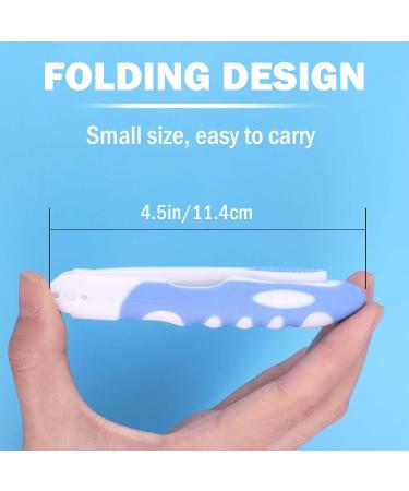 Buy Plandlelee Foldable Travel Toothbrushes - Set of 2 Portable Soft Bristles for Camping & Travel - Buy Online on GoSupps.com
