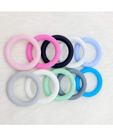 Yuanshenortey 5Pcs 65mm Silicone Teething Toys - DIY Baby Chewable Nursing Shower Gifts | International Shipping Available - Buy Online on GoSupps.com