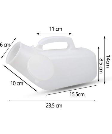 Male Urinal Bottle Male Urinal Long Neck Incontinence Pee Bottle Clear Plastic 1200 Ml - Buy Online on GoSupps.com