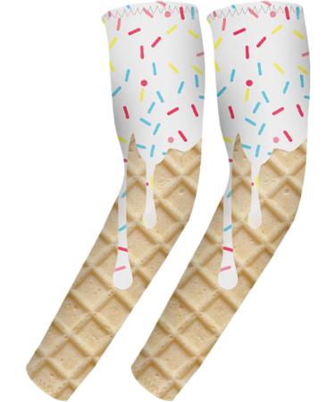 Geacute neacute rique Full Arm Compression Sleeve Cooling Sleeves Ice Cream Theme Elbow Protection for Hiking Men Women Sports Golf Travel Fishing Hunting Indoor Gardening M 008 - Buy Online on GoSupps.com