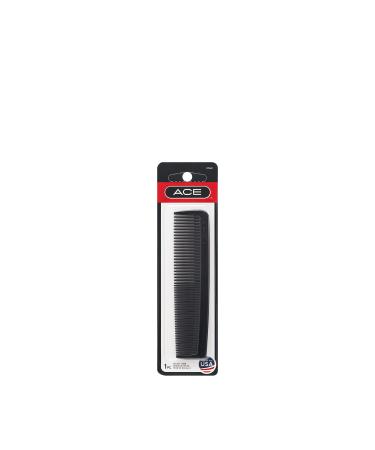 ACE Hair Comb  5-Inch Fine Tooth Pocket Comb  Black