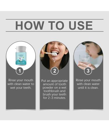 Cleaning Tooth Powder - Reduces Teeth Surface Stains Supports Bright Smiles Long-Lasting Freshness Improves Oral Comfort(1pcs) 1 Count (Pack of 1) - Buy Online on GoSupps.com