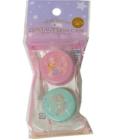 Sanrio Little Twin Stars Contact Case with Zippered Pocket | Soft Lens Travel Organizer - Buy Online on GoSupps.com