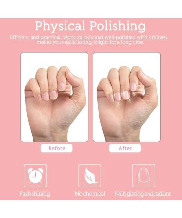 Xfantong Professional Crystal Nail File Diamond Nail File Nano Glass Nail Files Nail Shine Buffer Polisher for Natural Fingernails Toenails - Buy Online on GoSupps.com