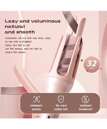 Hair Curling Wand 1 Inch Curling Iron Rotating Auto Shut Off Detangle and Scald-Free Hair Curler Automatic Rotating Purple - Buy Online on GoSupps.com