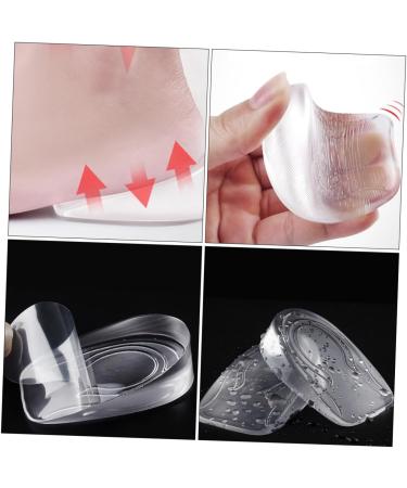 2 Pairs Invisible Heightening Gel Insoles - Silicone Shoe Inserts for Men & Women | Boost Comfort & Height - Buy Online on GoSupps.com