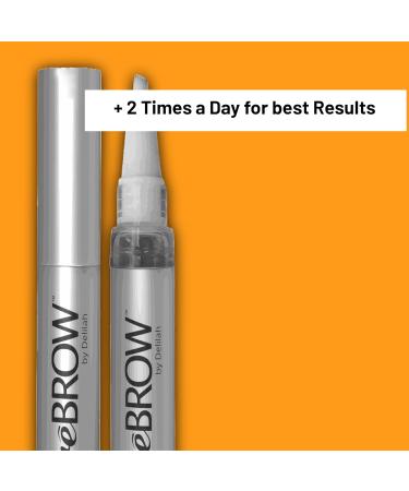 Delilah reBROW Eyebrow Growth Serum | Advanced Hypoallergenic Formula for Natural Regrowth | Paraben Gluten & Oil-Free | Safe for All Skin Types | 4mL | Made in USA - Buy Online on GoSupps.com