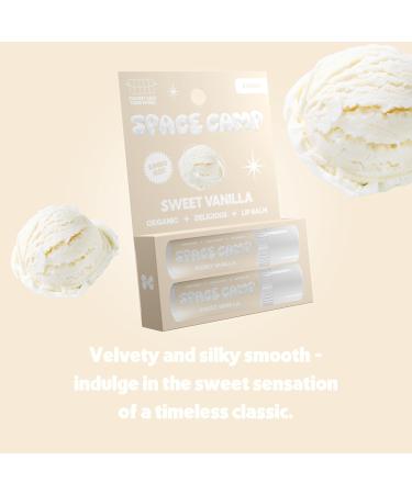 Space Camp Wellness Jumbo Lip Balm - Sweet Vanilla Organic Flavor (2 Pack) | Shop Internationally - Buy Online on GoSupps.com