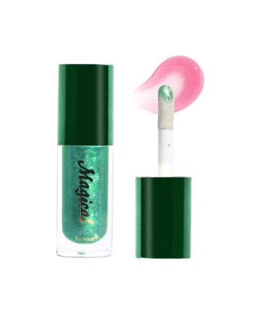 Miake Glimmers Glow Moisturizing Green Lipstick with Heat and Shine for Dry Lips Miake