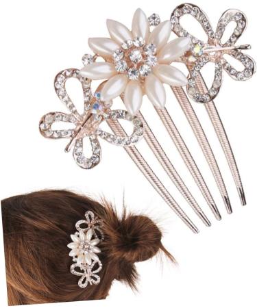 DOITOOL Crystal Bride Clip Pearl Hair Accessories Bridal Hair Comb Hair Jewels for Women Hair Clip Womens Hair Accessories Women Hair Accessories Bride Hair Comb Wedding Women's - Buy Online on GoSupps.com