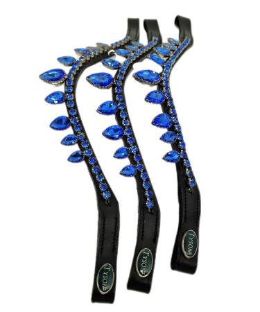 Tysons Breeches Drop Herring straw Drass Drops Rosa Blue Leather Black Glitzer Headband For Tree's Minishetty Shetty VB WB X Full Pony Blue