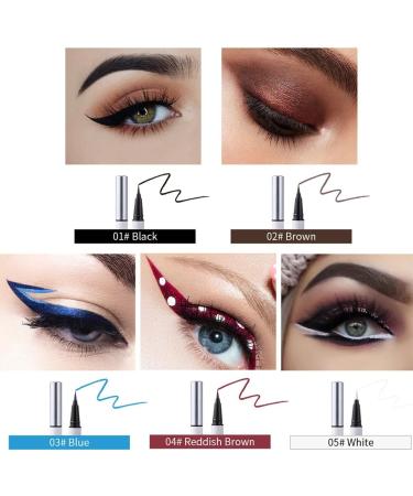 siduytin Eyeliner Pen Stylish Portable Cosmetic Colorful Quick Dry Smooth Waterproof Eye Liner Lady Home Make Up Accessories Pink - Buy Online on GoSupps.com