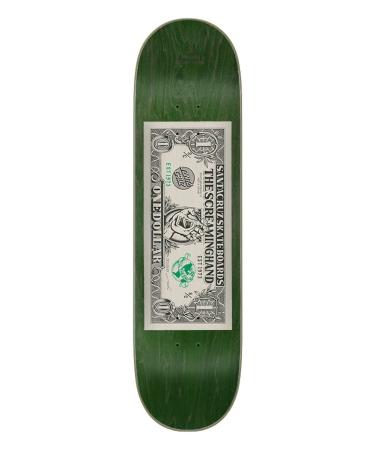 Santa Cruz Skateboard Deck Dollar Hand 8.25" x 31.8"