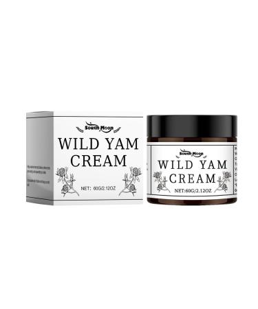 Organic Wild Yam Cream Natural Night Sweats Relief for Men & Women Deep Moisturizing for Hormone Balance 2 oz/60g