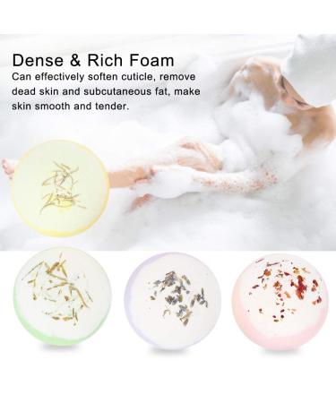 4PC Handmade Bath Bombs Set | Dried Flower & Essential Oil | Moisturizing & Whitening | Ideal Gift for Children Women & Girls - Buy Online on GoSupps.com