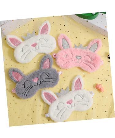 Bunny Eye Mask Set - 3pcs Plush Rabbit Ear Sleeping Eye Patches - Buy Online on GoSupps.com