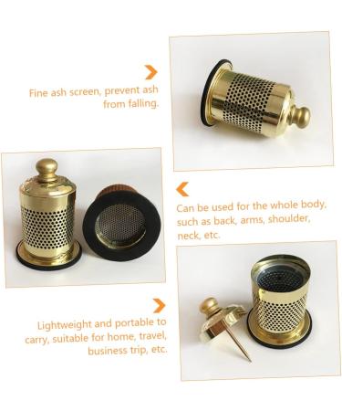 Healeeved 2 Series Moxibustion Box & Holder - Copper Roll Rods - Moxa Burner for Healing - 2pcs 8x5.7cm - International Shipping Available - Buy Online on GoSupps.com