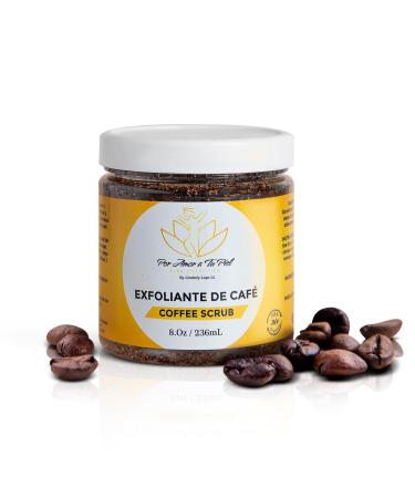 Exfoliante de cafe Por Amor a tu Piel Rosa Canina Fruit Oil Sucrose Coffea arabica Seed Extract Sodium Benzoate.