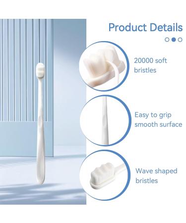 10-Pack Soft Bristle Toothbrushes for Adults & Children | Micro-Nano Handwear Design | Sensitive Teeth & Gums Care - Buy Online on GoSupps.com