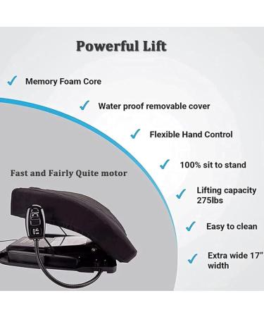 BACTI Power Lifting Chair Electric Uplift Seat Assist Cushion Support Up to 300 Lbs Cushion Lift Assist for Seniors & Disabled - Buy Online on GoSupps.com