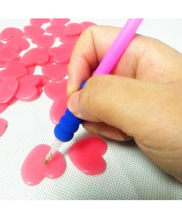 12pcs DIY Wax Heart Shaped Glue Clay DIY 5d Paint Dimond Glue Embroidery Accessories Tools Supplies - Buy Online on GoSupps.com
