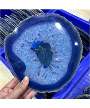 Collection 15cm Large Blue Agate Slice Geode Polished Crystal Quart - Buy Online on GoSupps.com