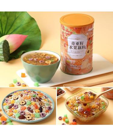 Osmanthus nut lotus root powder soup instant brewed and ready to eat red jujube nut soup rose flavored full belly snack fruit soup Nutritional breakfast gift (Fruit lotus root powder 4 can) - Buy Online on GoSupps.com