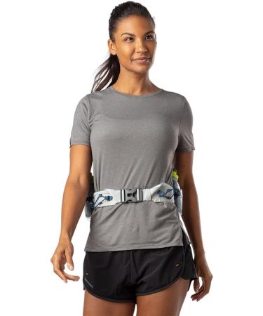 Nathan Insulated Running Belt Trail Mix Plus - Vapor Grey/Marine Blue - Adjustable One Size - Buy Online on GoSupps.com