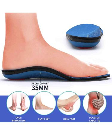 PCSsole Heavy Duty High Arch Support Insoles for 210+ lbs | Orthotic Insoles for Plantar Fasciitis, Heel Pain & Pronation | Work Boot Shoe Insert for Foot Pain Relief | 28cm Men's 9-9 1/2, Women's 11-11 1/2 | Blue (280MM) - Buy Online on GoSupps.com